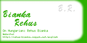 bianka rehus business card